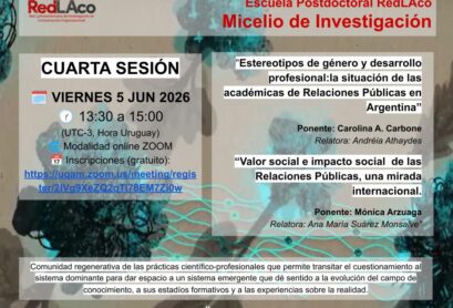 Micelio de Investigación - Sesión Nº 4 - Viernes 5 de junio 2026